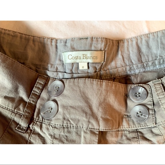Costa Blanca tan shorts, size 8. GUC. Smoke free home - Picture 2 of 4